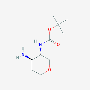 trans-(4-Amino-tetrahydro-pyran-3-yl)-carbamic acid tert-butyl ester