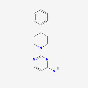 B8703555 N-Methyl-2-(4-phenylpiperidin-1-yl)pyrimidin-4-amine CAS No. 131039-21-9