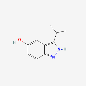 molecular formula C10H12N2O B8703603 3-Isopropyl-1H-indazol-5-OL 