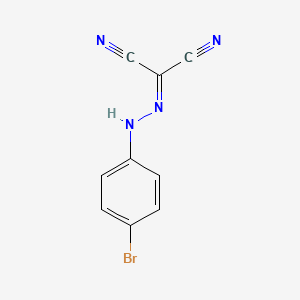 molecular formula C9H5BrN4 B8703612 2-[(4-Bromophenyl)-hydrazono]malononitrile CAS No. 55653-04-8