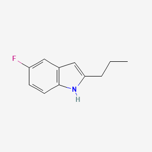 molecular formula C11H12FN B8703641 5-Fluoro-2-propyl-1H-indole 