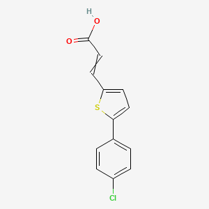 molecular formula C13H9ClO2S B8703664 3-[5-(4-Chloro-phenyl)-thiophen-2-yl]-acrylic Acid 