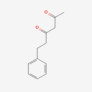 molecular formula C12H14O2 B8703670 6-Phenylhexane-2,4-dione CAS No. 52393-50-7