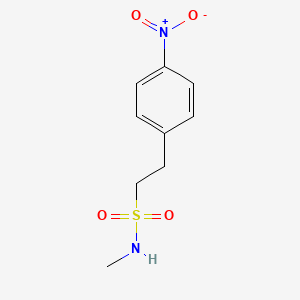 molecular formula C9H12N2O4S B8703687 N-methyl-2-(4-nitrophenyl)ethanesulfonamide 
