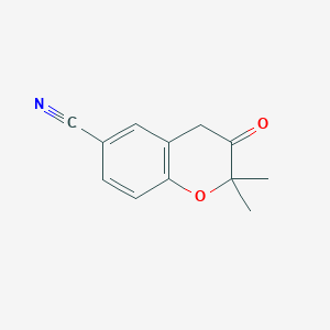 6-cyano-3,4-dihydro-2,2-dimethyl-2H-1-benzopyran-3-one
