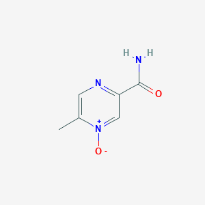 5-Methyl-4-oxo-4lambda~5~-pyrazine-2-carboxamide