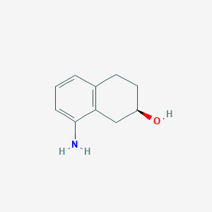 molecular formula C10H13NO B8703802 (2r)-8-Amino-1,2,3,4-tetrahydronaphthalen-2-ol CAS No. 624729-67-5