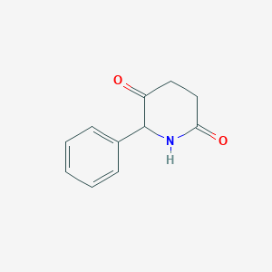 molecular formula C11H11NO2 B8703806 3,6-Diketo-2-phenylpiperidine 