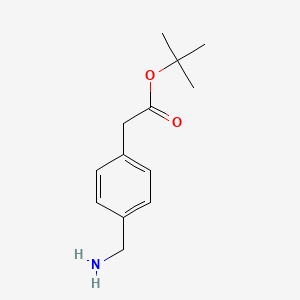 molecular formula C13H19NO2 B8703834 Tert-butyl 2-(4-(aminomethyl)phenyl)acetate 