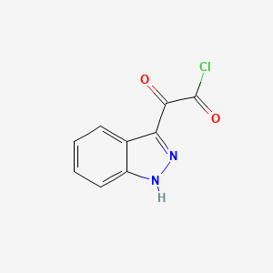 B8703839 (1H-Indazol-3-yl)(oxo)acetyl chloride CAS No. 474011-82-0