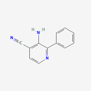 molecular formula C12H9N3 B8703880 3-Amino-2-phenylpyridine-4-carbonitrile CAS No. 89241-91-8