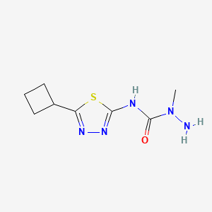 N-(5-Cyclobutyl-1,3,4-thiadiazol-2-yl)-1-methylhydrazine-1-carboxamide