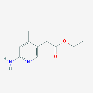 Ethyl (4-methyl-6-aminopyridin-3-yl)acetate