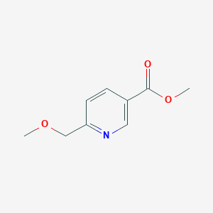 molecular formula C9H11NO3 B8703974 Methyl 6-(methoxymethyl)nicotinate 