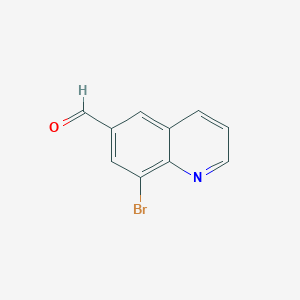 molecular formula C10H6BrNO B8704029 8-Bromo-quinoline-6-carbaldehyde 