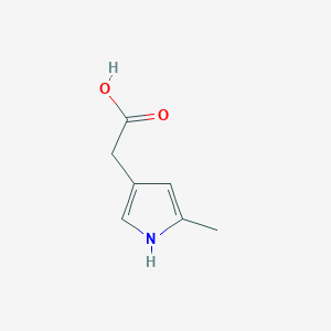 molecular formula C7H9NO2 B8704043 (5-methyl-1H-pyrrol-3-yl)-acetic acid CAS No. 102074-66-8