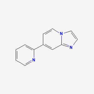 molecular formula C12H9N3 B8704049 7-Pyridin-2-yl-imidazo[1,2-a]pyridine 
