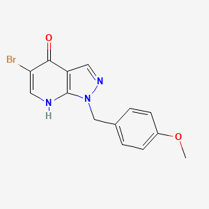 5-bromo-1-(4-methoxybenzyl)-1H-pyrazolo[3,4-b]pyridin-4-ol