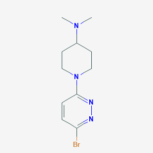 molecular formula C11H17BrN4 B8704110 1-(6-Bromo-3-pyridazinyl)-N,N-dimethyl-4-piperidinamine 