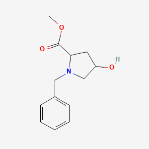molecular formula C13H17NO3 B8704111 1-Benzyl-4-hydroxy-pyrrolidine-2-carboxylic acid methyl ester 