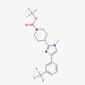 Tert-butyl 4-(1-methyl-4-(3-(trifluoromethyl)phenyl)-1H-imidazol-2-YL)piperidine-1-carboxylate