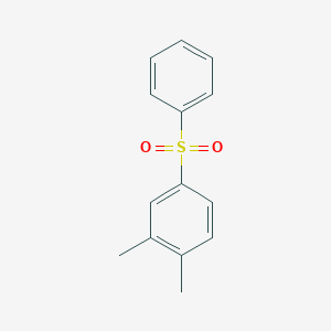 molecular formula C14H14O2S B8704162 Benzene, 1,2-dimethyl-4-(phenylsulfonyl)- CAS No. 10355-01-8
