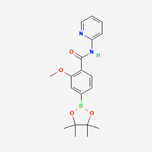 2-methoxy-N-(pyridin-2-yl)-4-(4,4,5,5-tetramethyl-1,3,2-dioxaborolan-2-yl)benzamide