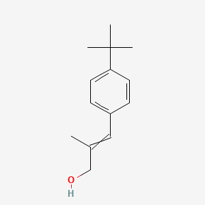 molecular formula C14H20O B8704180 3-(4-tert-Butylphenyl)-2-methylprop-2-en-1-ol CAS No. 117721-78-5