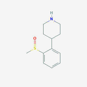 molecular formula C12H17NOS B8704185 4-(2-Methylsulfinylphenyl)piperidine 