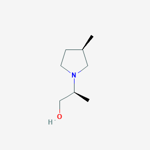 molecular formula C8H17NO B8704241 (S)-2-((R)-3-methylpyrrolidin-1-yl)propan-1-ol 