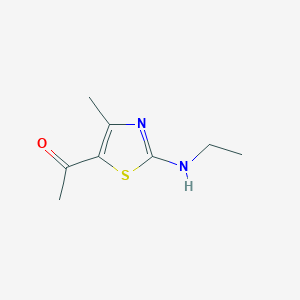molecular formula C8H12N2OS B8704270 1-[2-(Ethylamino)-4-methyl-1,3-thiazol-5-yl]ethan-1-one CAS No. 507488-34-8
