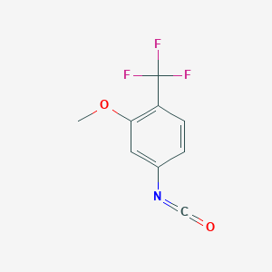 molecular formula C9H6F3NO2 B8704306 4-Isocyanato-2-methoxy-1-(trifluoromethyl)benzene 