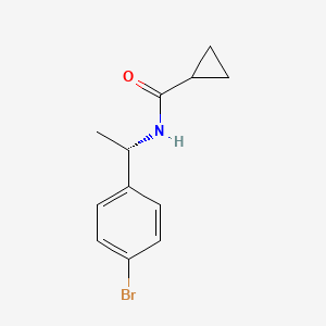 N-[(1S)-1-(4-bromophenyl)ethyl]cyclopropanecarboxamide