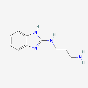 molecular formula C10H14N4 B8704330 N1-(1H-benzo[d]imidazol-2-yl)propane-1,3-diamine 
