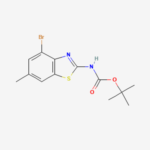 molecular formula C13H15BrN2O2S B8704350 tert-Butyl 4-bromo-6-methylbenzo[d]thiazol-2-ylcarbamate 