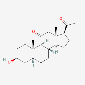 molecular formula C21H32O3 B8704359 3-beta-Hydroxy-5-alpha-pregnane-11,20-dione CAS No. 600-59-9