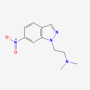 molecular formula C11H14N4O2 B8704366 N,N-Dimethyl-2-(6-nitro-1H-indazol-1-yl)ethan-1-amine CAS No. 117070-02-7