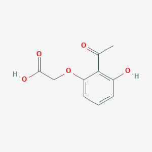 molecular formula C10H10O5 B8704391 (2-Acetyl-3-hydroxyphenoxy)acetic acid 