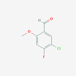 molecular formula C8H6ClFO2 B8704429 5-Chloro-4-fluoro-2-methoxybenzaldehyde 