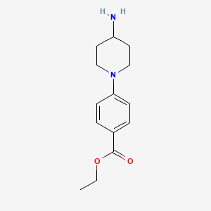 molecular formula C14H20N2O2 B8704448 Ethyl 4-(4-aminopiperidin-1-yl)benzoate 