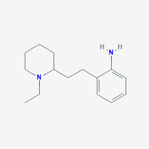 molecular formula C15H24N2 B8704457 2-(2-(1-Ethylpiperidin-2-yl)ethyl)aniline CAS No. 58754-04-4