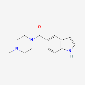 molecular formula C14H17N3O B8704462 Piperazine,1-(1h-indol-5-ylcarbonyl)-4-methyl- 