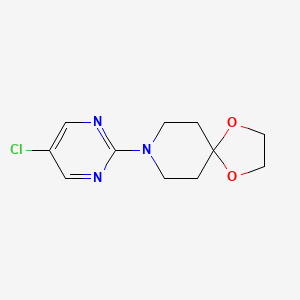 molecular formula C11H14ClN3O2 B8704485 8-(5-Chloropyrimidin-2-yl)-1,4-dioxa-8-azaspiro[4.5]decane 