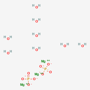 molecular formula H16Mg3O16P2 B087045 磷酸镁，三碱式，八水合物 CAS No. 13446-23-6