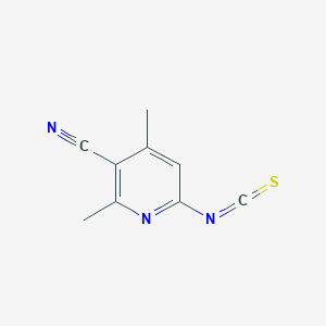 molecular formula C9H7N3S B8704500 6-Isothiocyanato-2,4-dimethylnicotinonitrile 