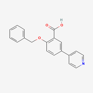 2-(Benzyloxy)-5-(pyridin-4-yl)benzoic acid