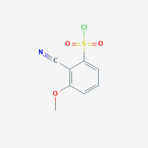 molecular formula C8H6ClNO3S B8704578 2-Cyano-3-methoxybenzenesulfonyl chloride 