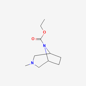 molecular formula C10H18N2O2 B8704610 Ethyl 3-methyl-3,8-diazabicyclo[3.2.1]octane-8-carboxylate CAS No. 52320-96-4