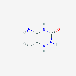 molecular formula C6H6N4O B8704636 1,2-Dihydropyrido[2,3-e][1,2,4]triazin-3(4H)-one CAS No. 247144-93-0