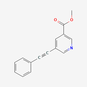 molecular formula C15H11NO2 B8704648 5-Phenylethynyl-nicotinic acid methyl ester 